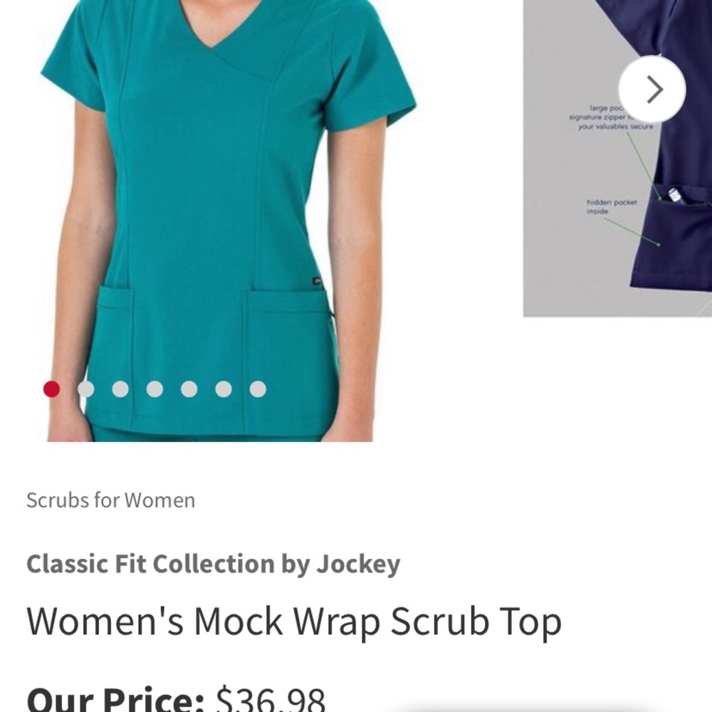 M scub top